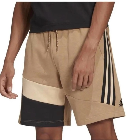 Adidas Men's 3S Tape Short Multi Sport Cardboard / Halo Amber SizeXL - Picture 1 of 6